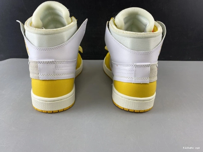 1 NRG AQ0818-149 Yellow-Cone Powder Off-White Dark Jordan x Air White 0816